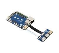 CM4-IO-BASE-A and USB HDMI Adapter Compatible with Raspberry Pi Compute Module 4 More USB And HDMI Connectors Via FFC
