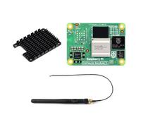 CM5 Waveshare Pi Compute Module 5，Comes with an Official Raspberry Pi CM5002016 (Without Wireless, 2GB RAM, 16GB eMMC Flash), an Antenna Kit and a HEATSINK. (3 Items)