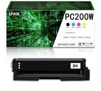 CMADJT Cartucce toner compatibili per Ricoh PC200W, confezione da 4, adatte per stampante Ricoh MC240FW serie PC200W, inchiostro ad alta capacità (senza chip),BK-4500Page