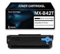 CMADJT Cartuccia toner compatibile di ricambio per Sharp MX-B42T, ad alta resa, funziona con la stampante Sharp MX-B427W MX-B427PW, senza chip, stampa chiara, alta capacità,20000 Pages-1PCS