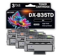 CMADJT Cartuccia toner compatibile Premium Black DX-B35TD - Resa 6000 pagine, stampa fluida ed ecologica - Sostituzione per stampanti Sharp DX-B352P,Black-3PACK