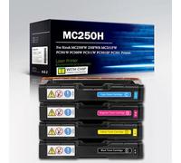 CMADJT Cartuccia Toner MC250H ad Alta resa 6200 Pagine Compatibile per Ricoh MC250FW 250FWB MC251FW PC301W PC300W PC311W PC301SF PC301 Stampante, Stampa Trasparente, con Chip,4 Colors-1Pack