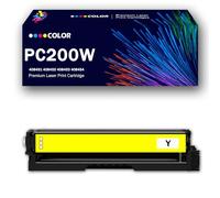 CMADJT Confezione da 4 toner ad alta capacità MC240FW PC200W 408451, 408452, 408453 e 408454, compatibile con stampante RICOH MC240FW PC200W, BK/C/M/Y, stampa chiara,Y-4500Page