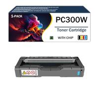 CMADJT Kit combinato di cartucce toner ad alta capacità PC300W MC250FW, compatibile con le stampanti Ricoh serie PC300W, PC301W, PC311W, MC250FW, MC250FWB e MC251FW. Include chip,Cyan-1Pack