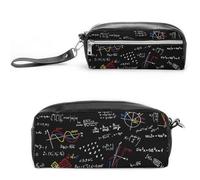 Cmagnifico Astuccio in pelle, astuccio per matematica lineare, per l'educazione alla matematica, utilizzabile come astuccio per ufficio e scuola, borsa da viaggio d'affari o piccola cassetta degli