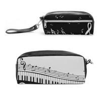 Cmagnifico Astuccio in pelle, per appunti chiave del pianoforte, astuccio per cancelleria utilizzato come astuccio per ufficio e scuola, borsa da viaggio d'affari o piccola cassetta degli attrezzi,