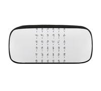 Cmagnifico Astuccio in poliuretano, con linguaggio dei segni dell'alfabeto, astuccio da cancelleria utilizzato come astuccio per ufficio e scuola, borsa da viaggio d'affari o piccola cassetta degli