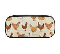 Cmagnifico Astuccio in poliuretano, una nidiata di polli borsa da cancelleria utilizzata come astuccio per ufficio e scuola, borsa da viaggio d'affari o piccola cassetta degli attrezzi, borsa per il