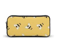 Cmagnifico Astuccio per matite, borsa per cancelleria moderna di metà secolo, borsa da viaggio o piccola cassetta degli attrezzi, borsa per il trucco per ragazze, Graziosa ape., 22*12*5cm, Astuccio