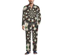 Cmagnifico Biancheria da notte da uomo, set pigiama mimetico con cervo, camicia a maniche lunghe con bottoni e pantaloni, E7e30e511f1088d2ae7f60a3068632af, XXL