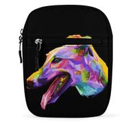 Cmagnifico Borsa a tracolla, borsa a tracolla colorata con cane levriero, multiuso, piccola borsa a tracolla per lavoro, viaggi d'affari
