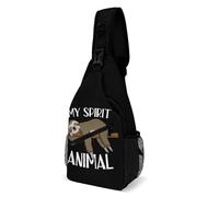 Cmagnifico Borsa a tracolla, borsa nautica con punto di ancoraggio, borsa a tracolla per viaggi, shopping, sport, Il mio bradipo Animale Sprirt, 38x20cm