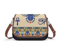 Cmagnifico Borsa a tracolla in pelle con scarabeo egiziano, borsa a tracolla da donna, per viaggi, lavoro, uso quotidiano