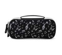 Cmagnifico Borsa cosmetica portatile/borsa della penna, borsa della cancelleria della nota musicale usata come astuccio per l'ufficio e la scuola, borsa da viaggio di lavoro o piccola scatola degli