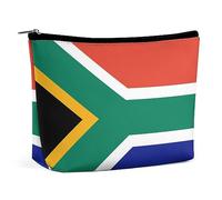 Cmagnifico Borsa per cosmetici, borsa per trucchi Antelope Canyon, borsa da toilette portatile con cerniera per uso quotidiano e viaggio, Bandiera del Sud Africa, Taglia unica