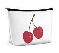 Cmagnifico Borsa per cosmetici, borsa per trucchi Antelope Canyon, borsa da toilette portatile con cerniera per uso quotidiano e viaggio, Frutta Ciliegia, Taglia unica