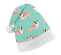 Cmagnifico Cappello di Natale, simpatico Corgi Pet e cappello da tè al latte per varie feste di festa
