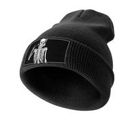 Cmagnifico Cappello lavorato a maglia, divertente rock and roll scheletro teschio, berretto per l'inverno, uomo e donna
