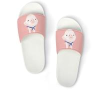 Cmagnifico Ciabatte antiscivolo a forma di maiale rosa, per uomini e donne, ciabatte da doccia, Bianco Stile 8, 43.5 EU