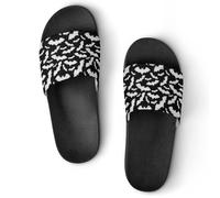Cmagnifico Ciabatte antiscivolo a forma di maiale rosa, per uomini e donne, ciabatte da doccia, Stile nero 6, 44 EU