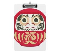 Cmagnifico Fortune Daruma - Lavagna con clip, formato A4, in acrilico, per ufficio e scuola