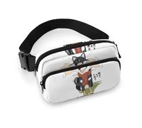 Cmagnifico Marsupio nero per cani Shiba, marsupio regolabile per corsa, camminata, escursionismo, Come mostrato, 20x13cm