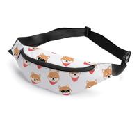 Cmagnifico Marsupio per cani, bel marsupio per cani Shiba Lnu, regolabile, per corsa, camminata, escursionismo, Bel cane Shiba Lnu, 36*15cm