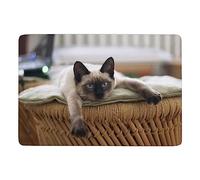 Cmagnifico Tappeto Siamese Thai Cat Mandala Tappeto, Morbido Tappeto per soggiorno, camera da letto (100 x 150 cm)
