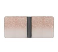 Cmagnifico Tasca portamonete, E7e30e511f1088d2ae7f60a3068632af Portafoglio in pelle, Portafoglio sottile in pelle con carta di credito bifold, Finto glitter oro rosa., taglia unica