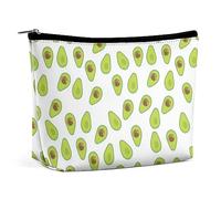 Cmagnifico Trousse per cosmetici, con lontra marina innamorata, borsa da toilette portatile con cerniera per uso quotidiano, viaggio, avocado., Taglia unica