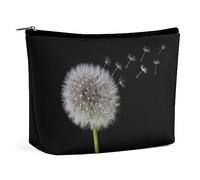 Cmagnifico Trousse per cosmetici, con semi di tarassaco, borsa da toeletta portatile con cerniera per uso quotidiano, viaggio, Semi di dente di leone, Taglia unica