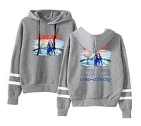 CMAT Euro-Country Tour - Felpa girocollo in poliestere - Retro Tour Art Fan Merch Concert Support, grigio, XXL