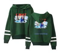 CMAT Euro-Country Tour - Felpa girocollo in poliestere - Retro Tour Art Fan Merch Concert Support, Verde, XS