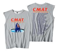 CMAT It's The Euro-Country Tour 2025 Merch Canotte senza maniche T-Shirt Port Vest Unisex Casual Outdoor Sportwear, Grigio, XS