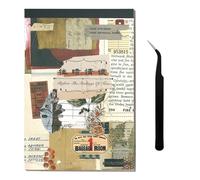CMBPNNGS 411 Pezzi Vintage Scrapbook Accessory Set con 30 Fogli di Adesivi e 20 Fogli di Carta per Bullet Junk Journal Scrapbook Journaling, Sentimenti