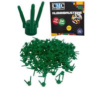 CMC imports 50 blocchi di blocco per piante e fiori, fiore, erba, steli, 3741 foglie, fiori per giardino, città, foresta, verde (verde/180)