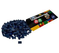 CMC imports 50 mattoncini da costruzione, 1 x 2 gommini, compatibili a scelta, 34 colori (473 - scuro - blu)