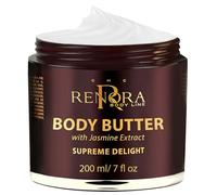 RENORA | Burro corpo, crema corpo idratante con acido hualuronico e vitamine | Supreme Delight| Idratante, rassodante e nutriente, profumo di gelsomino, vitamine E+C+F e urea | Texture liscia | 200ml