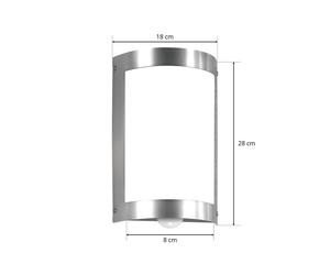 CMD Applique da esterno Marco3 in acciaio inox con sensore CMD