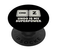 Cmd Z Undo è il mio creatore di illustratori digitali superpotenza PopSockets PopGrip Adesivo