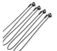 CME Cavo MIDI TRS in confezione da 4 pezzi - Da TRS dritto versione A (3,5 mm - 1/8 di pollice) a DIN angolato a 5 pin, 2 piedi/60 cm - Perfetto per gli spazi ristretti e il patching