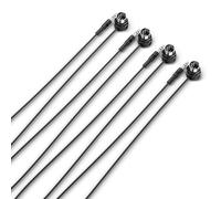 CME Cavo MIDI TRS in confezione da 4 pezzi - Da TRS dritto versione A (3,5 mm - 1/8 di pollice) a DIN angolato a 5 pin, 3 piedi/90 cm - Perfetto per gli spazi ristretti e il patching