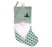 cMedias de Navidad - 18.11x8.66 pulgadas Decoración de medias Verdes colgables para chimenea, con diseño Festivo Festivo, decoración del hogar para Fiesta, escritorio, Mesa, Material de, Uso