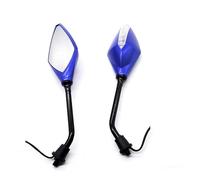CMGGMKEZDP per B&MW R9T R1200GS S1000RR F800R S1000XR R1250GS Specchietto Retrovisore Moto con Indicatore di Direzione 8mm 10mm Specchietto retrovisore Moto(Blu)