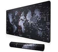 Cmhoo - Tappetino professionale XXL da gaming, per mouse e computer, 90 x 40 x 0,2 cm, ampio, motivo mappa