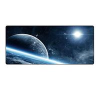 Cmhoo - Tappetino professionale XXL da gaming, per mouse e computer, 90 x 40 x 0,2 cm, ampio, motivo spazio