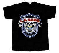 CMHVX LA Guns - L.A. 1988 Guns No Mercy Tour Black T-Shirt Black S