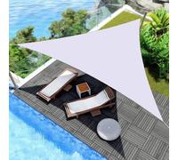 CMHYBS 12x12x12ft White Sun Shade A Vela Triangolo Triangolare, Sfumature di Vele Impermeabili, Copertura del Sole Pesante Blocco 95% UV, Ombrelloni da Patio per C(Size:3x3x3m,Color:Bianco)