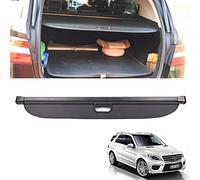 CMHZJ Retrattile Auto Bagagli Protezione Coperchio per Mercedes Benz ML W166 ML320 ML350 ML400 500 2013-2017, Nero Portabagagli Posteriore Tronco Privacy Cappelliera, Auto Accessori Interni