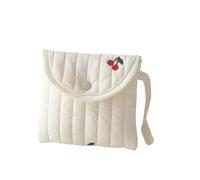 Cmis Kbei 2/3/4 pezzi carino assorbenti mestruali asciugamano sacchetto di immagazzinaggio portatile studente tampone mensile borsa di immagazzinaggio, bianco, 3